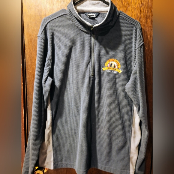 Other - Mens Fleece 1/2 zip Pullover Cooperstown All Star Village Medium